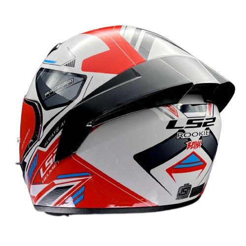 LS2 FF352 Rookie Betha White Red Helmet - Image 3
