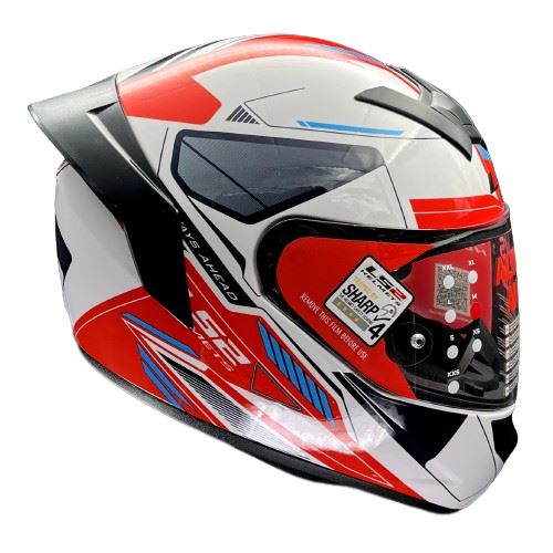 LS2 FF352 Rookie Betha White Red Helmet - Image 7