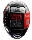 LS2 FF352 Rookie Big One Gray Hi Viz Oragne Helmet - Image 6