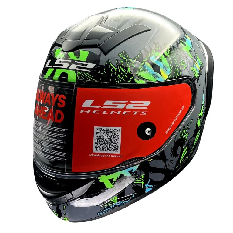 LS2 FF352 Rookie Demon Dark Grey Green Helmet