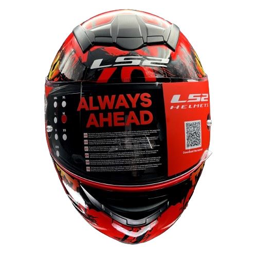 LS2 FF352 Rookie Demon Red Helmet - Image 4