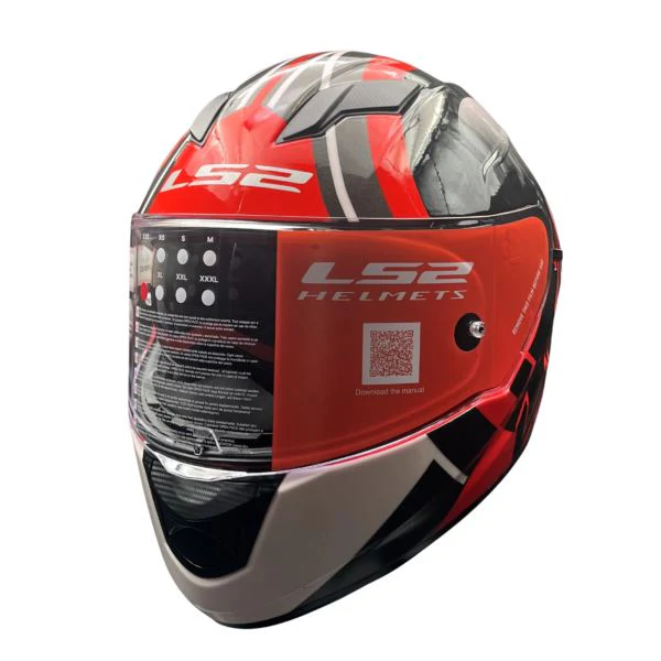 LS2 FF320 Stream Evo Target Black 7c Red D-ring Helmet - Image 2