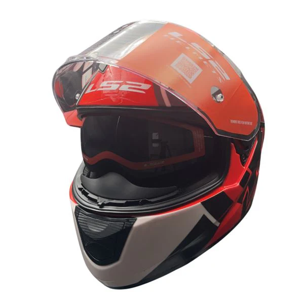 LS2 FF320 Stream Evo Target Black 7c Red D-ring Helmet - Image 3