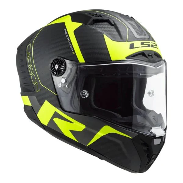 LS2 FF805 Thunder C Racing1 Matt H-v Yellow-06 Helmet - Image 2