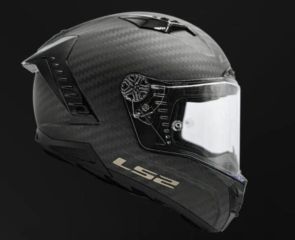 LS2 FF805 Thunder Carbon Racing Fim Matt Black Helmet - Image 2