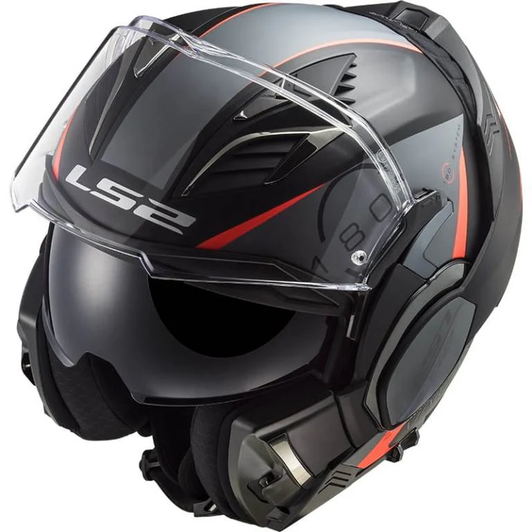 LS2 FF900 Valiant Ii Codex Matt Black Titanium Helmet - Image 3