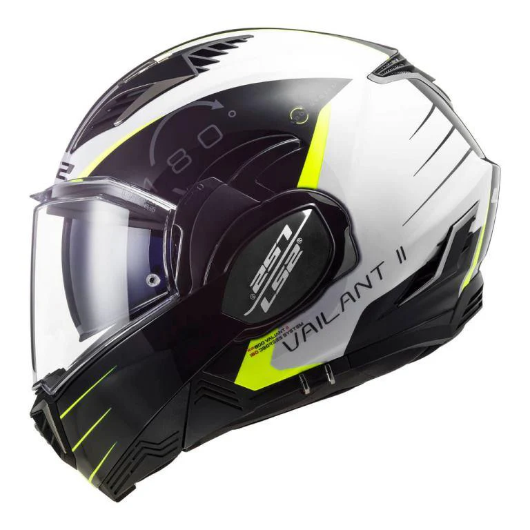 LS2 FF900 Valiant Ii Codex White Black Helmet - Image 2