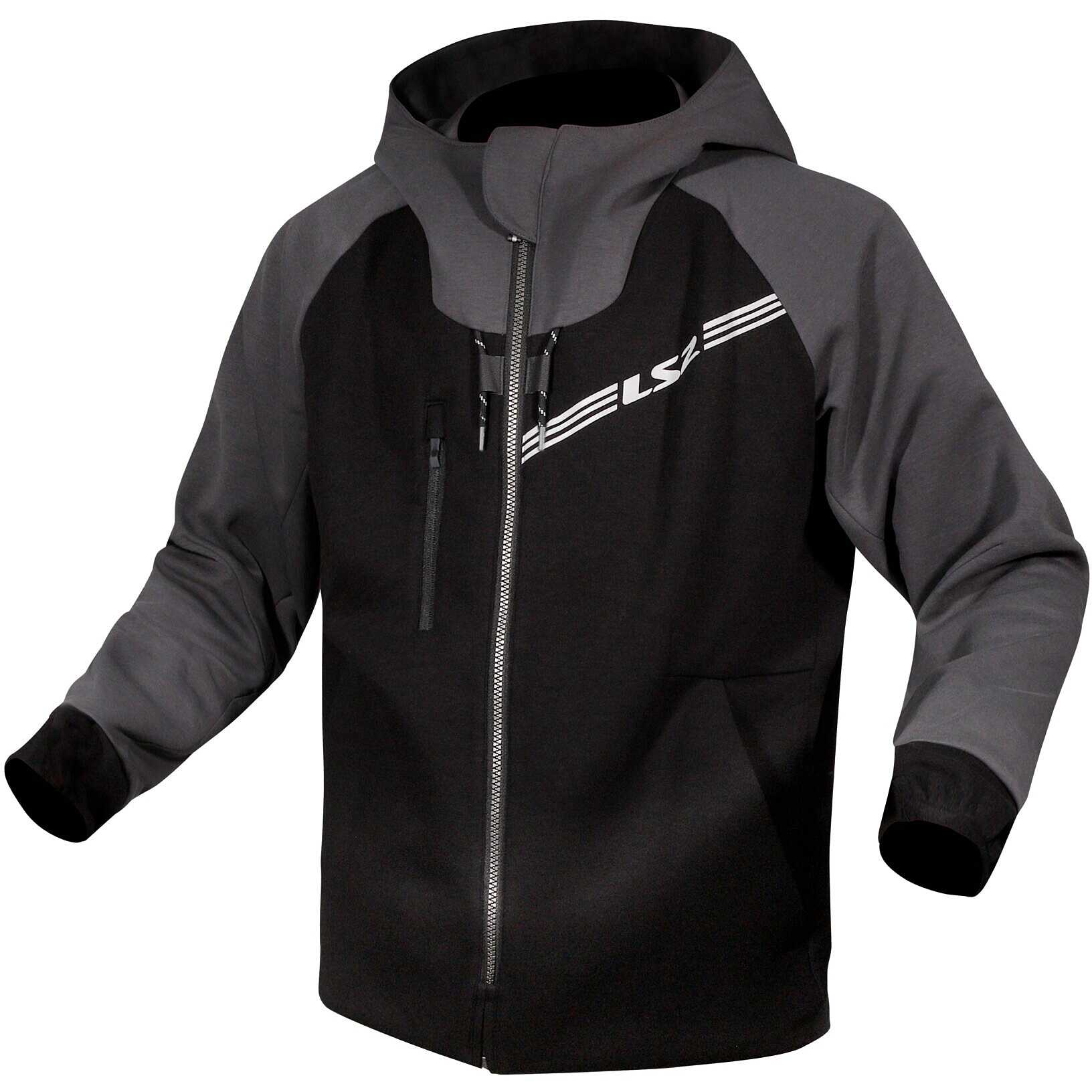 LS2 Jacket Throttle Man Jacket Black Dark Grey