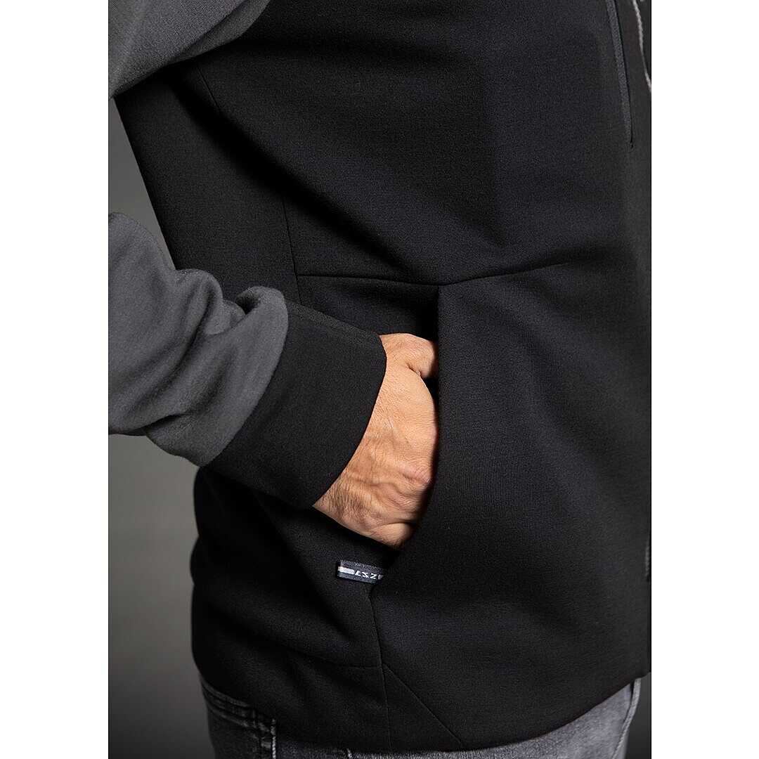 LS2 Jacket Throttle Man Jacket Black Dark Grey - Image 5