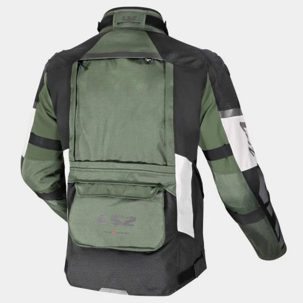 LS2 Jacket X-Master Man Black Green Grey - Image 2