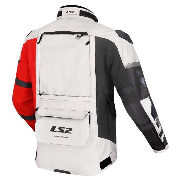 LS2 Jacket X-Master Man Black Grey Red - Image 2