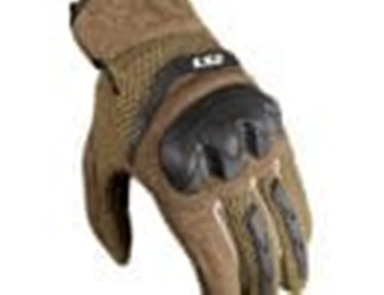 LS2 Kubra Riding Gloves Brown - Image 2
