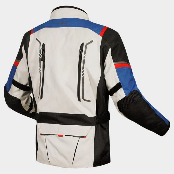 LS2 Narvik Riding Blue Black Grey Red Jacket - Image 2