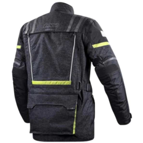 LS2 Narvik Riding Jacket Black Grey Yellow - Image 6