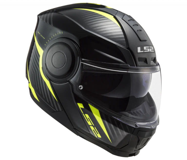 LS2 FF902 Scope Skid Black H-V Yellow Helmet - Image 4