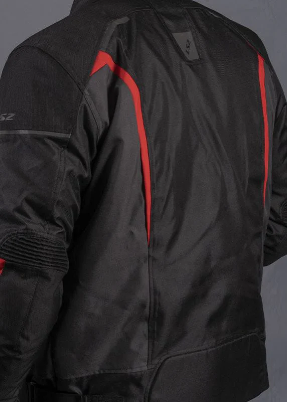 LS2 SEPANG Riding Jacket (Black Grey-Red) - Image 12