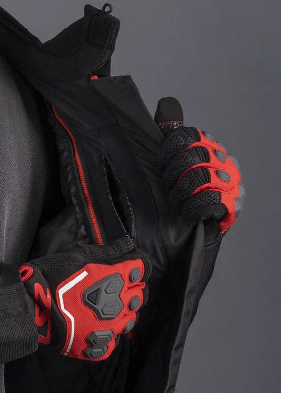 LS2 SEPANG Riding Jacket (Black Grey-Red) - Image 13