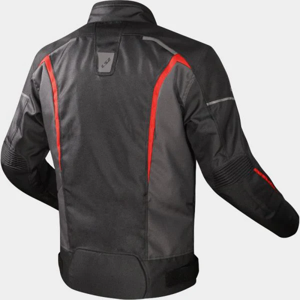 LS2 SEPANG Riding Jacket (Black Grey-Red) - Image 3
