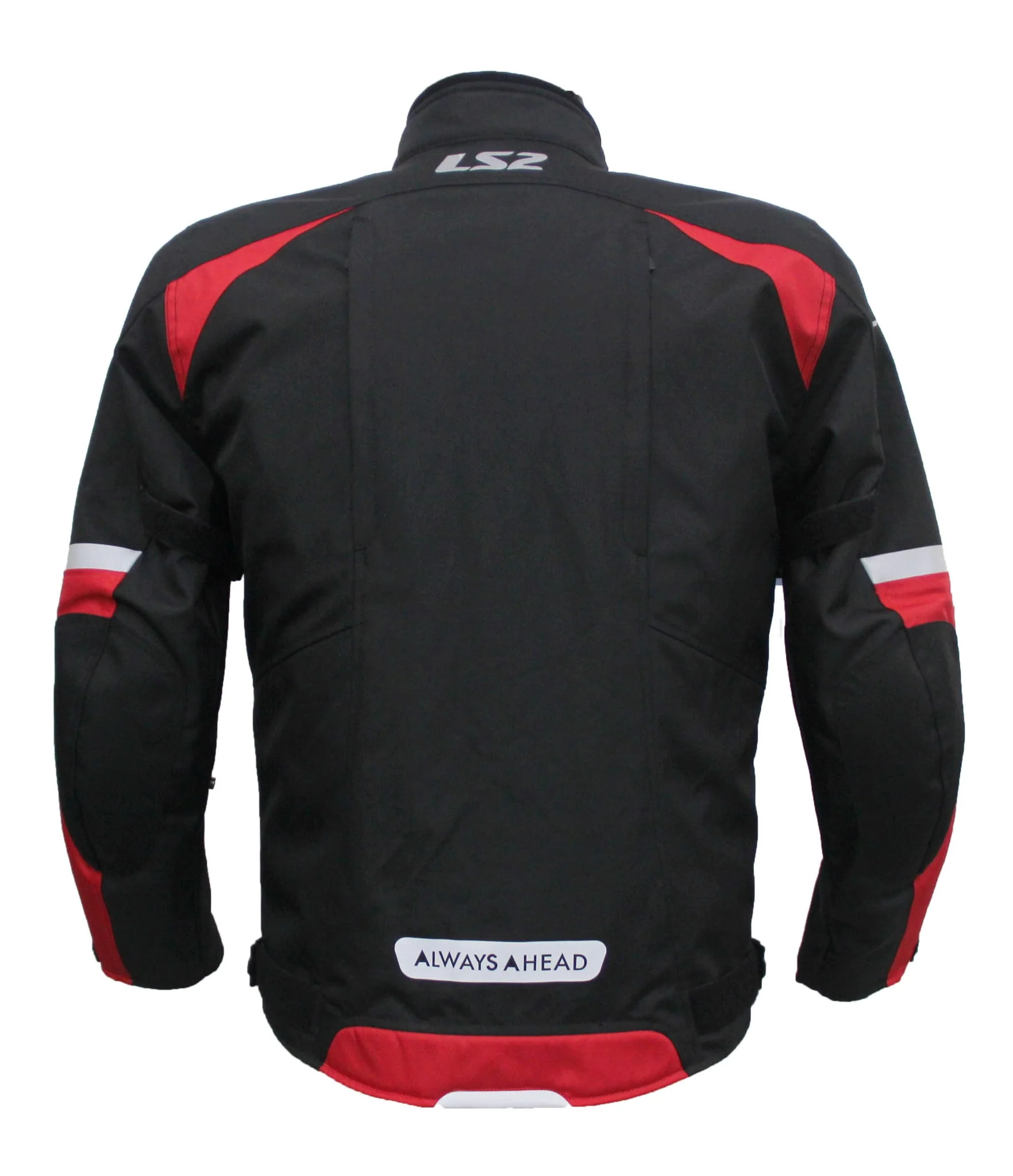LS2 Serra Mesh Black Red Jacket - Image 4