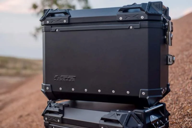 LS2 Side Case Black 38L + Pipe Case Black 32L