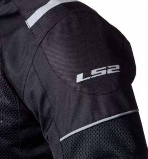 LS2 Tide Men Black Reflector Jacket L2 - Image 4