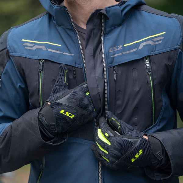 LS2 Zirconium Jacket Blue Black Yellow - Image 4