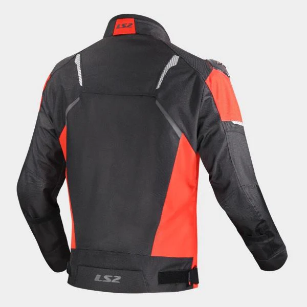 LS2 Zoom Man Jacket Black Red - Image 2