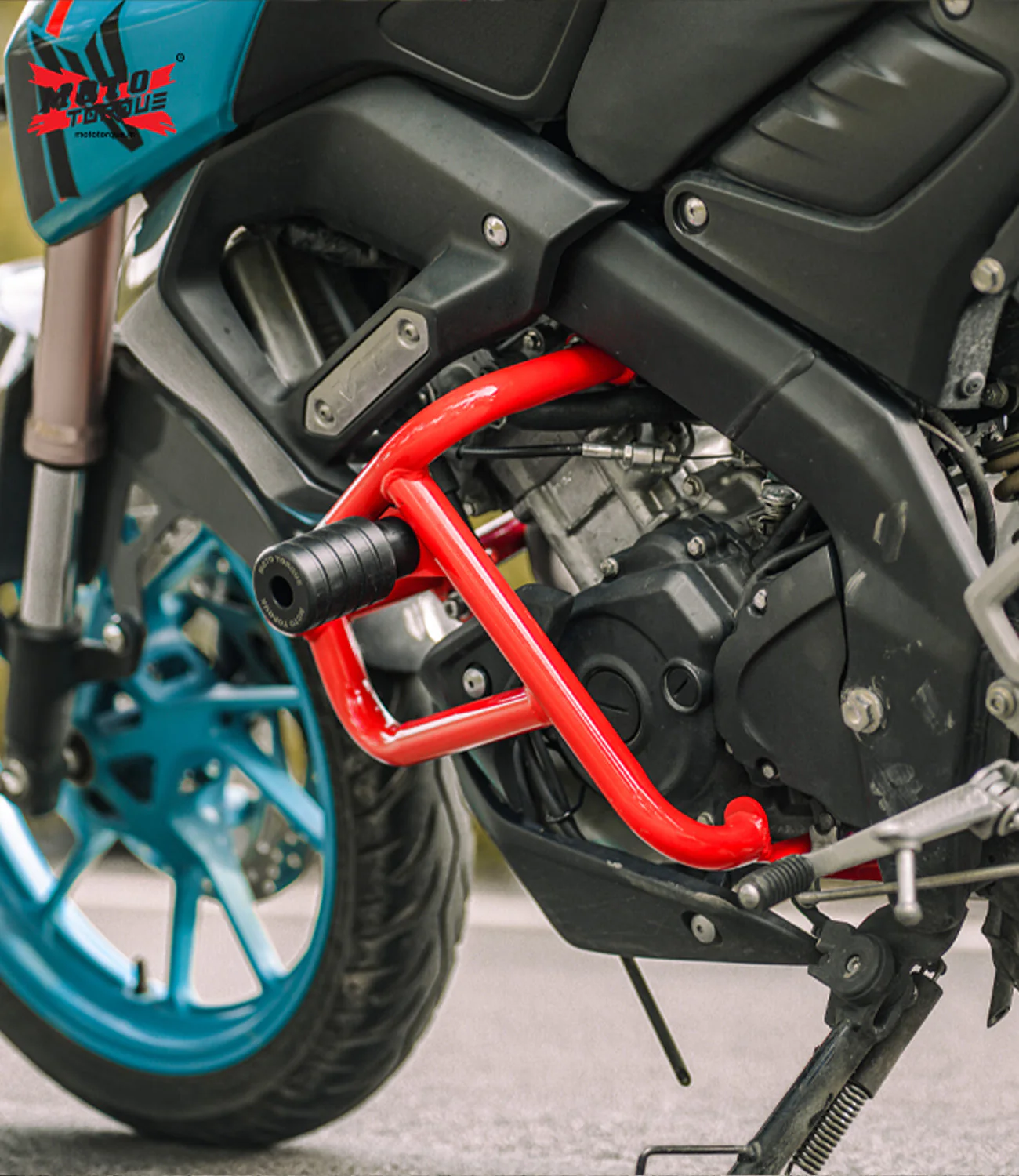 Moto Torque Alpha Yamaha MT-15 Crash Guard v2.0 (Red)-YAMAHAMT-00007 - Image 4