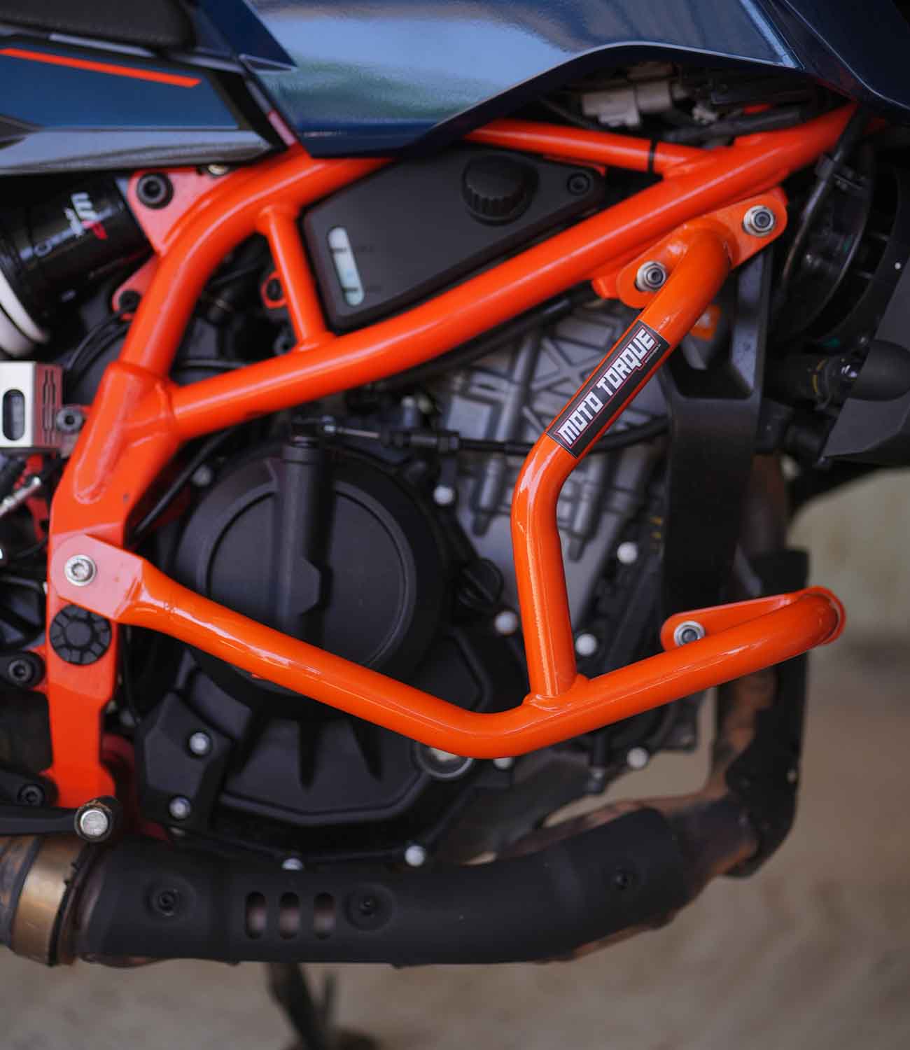Moto Torque Beetle Crash Guard For KTM Duke 250/390- Gen-3-ORANGE - KTMGEN2-00002 - Image 2