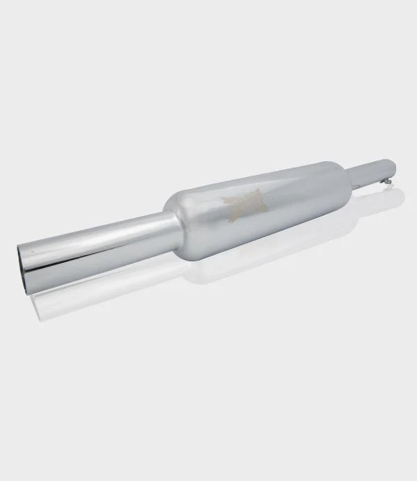 Moto Torque Chrome Platted Performance Exhaust-Moto Bottle - Chrome-EXHAUST-00018 - Image 2