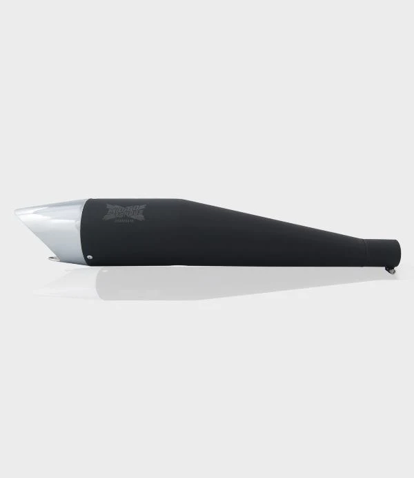 Moto Torque Matte Black Performance Exhaust - Shark – Black Chrome-EXHAUST-00024