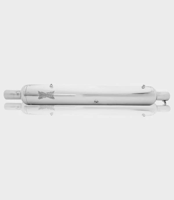 Moto Torque Replica - Chrome (BS6) Exhaust For Royal Enfield Classic (350/500)