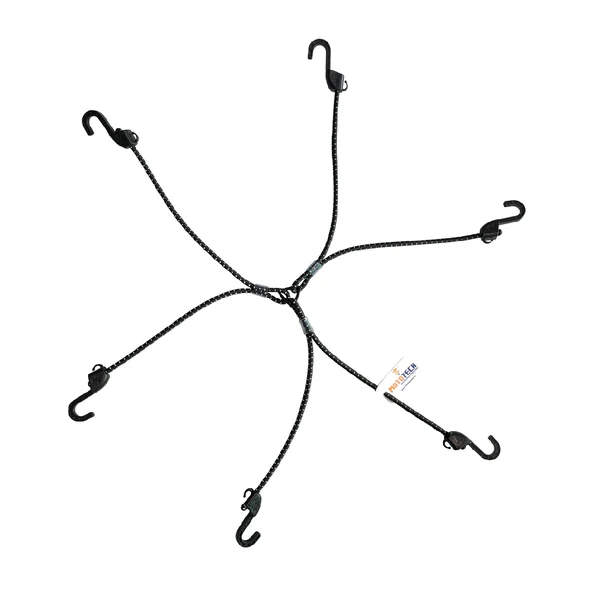 MOTOTECH - Reflective Hexapod Bungee Tie-down System - 32" / 80cms - Black - Image 2