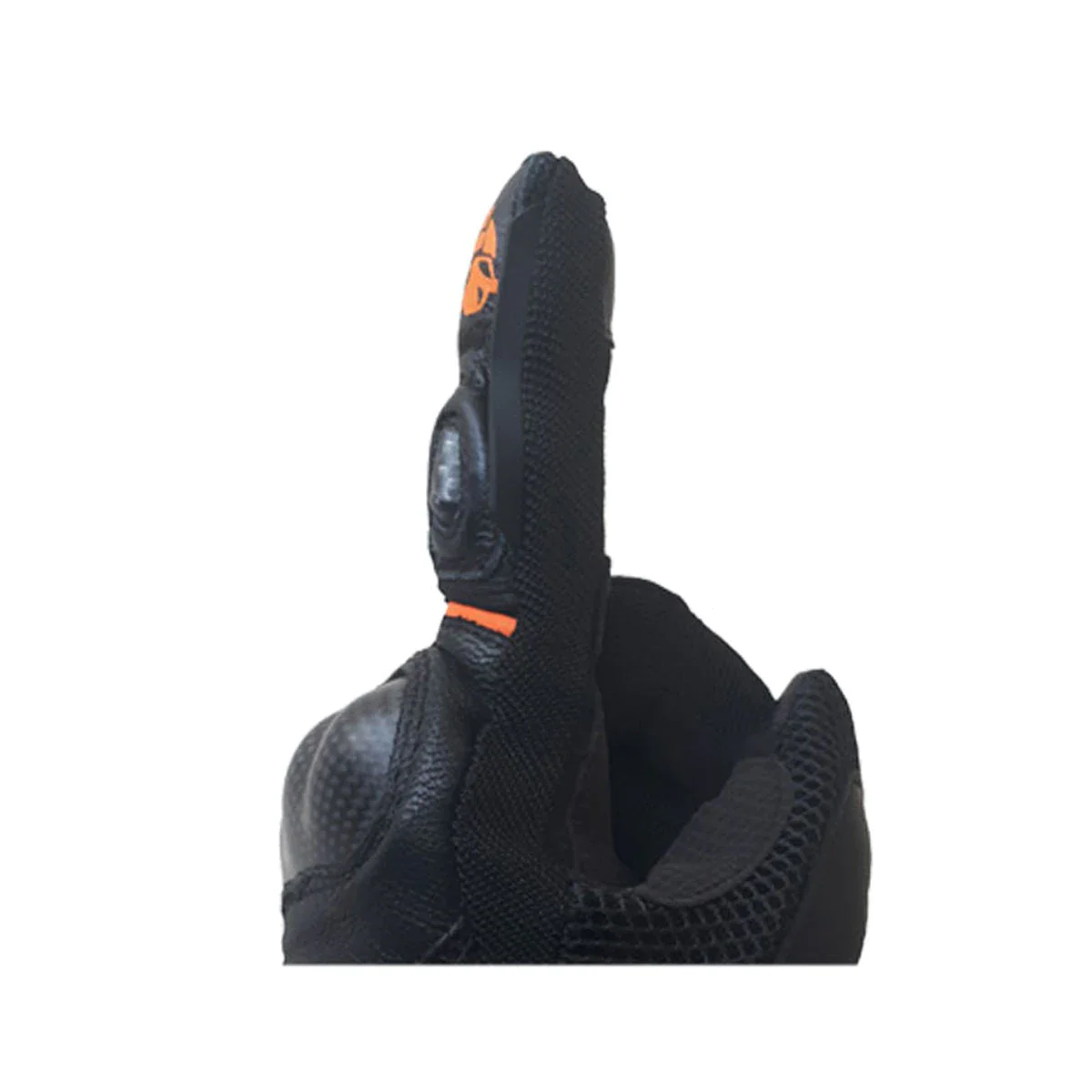 MOTOTECH Urbane Carbon Gloves - Black+Orange - Image 4