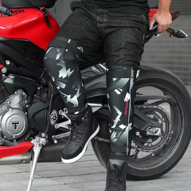 Motowolf Breathable Sports Cushion Riders PU Knee Pads Padding Support Guard For Motorcycle (MDL 1026) - Image 2