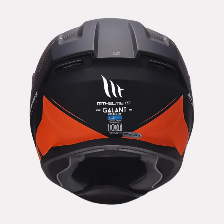 MT Helmet Hummer Galant Matt Orange - Image 3