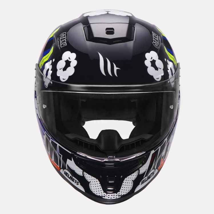 MT Helmet Hummer Otaku Gloss Black - Image 3