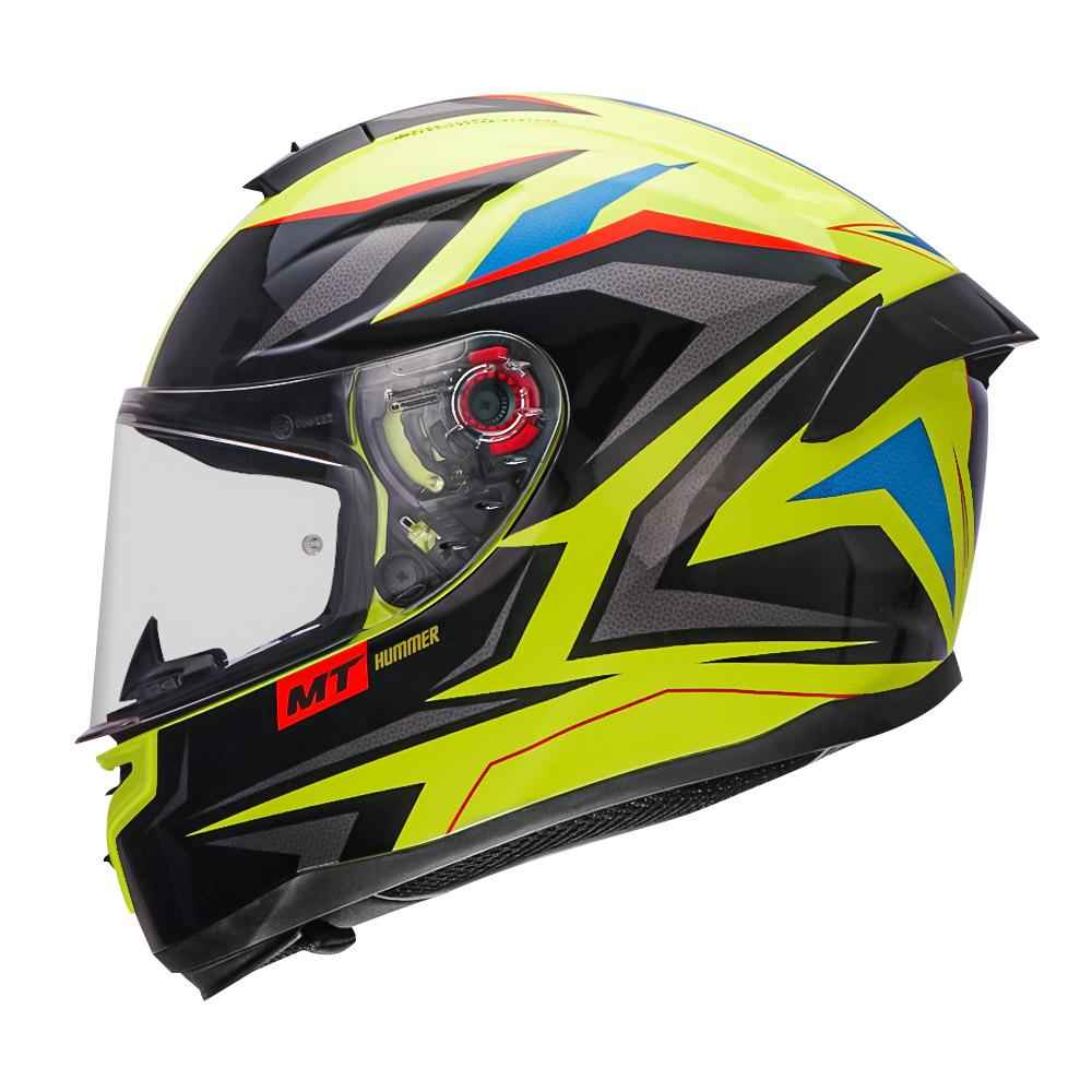MT Helmet Hummer Stark Fluro Yellow - Image 2