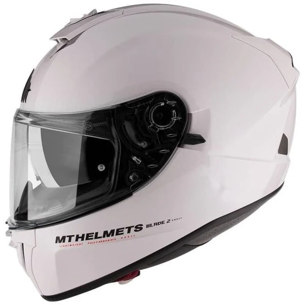 MT Helmets Blade 2 SV Solid A0 Matt White - Image 3