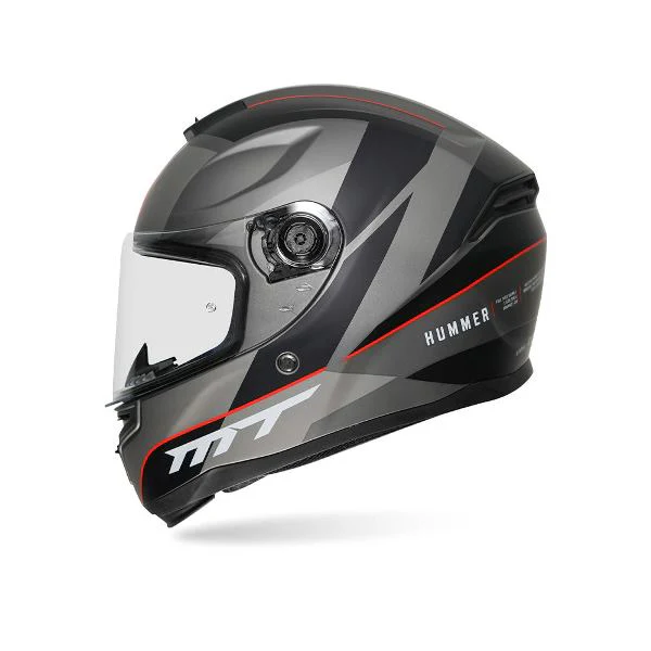 MT Helmets Hummer Axn C15 Gloss Flour Red - Image 4