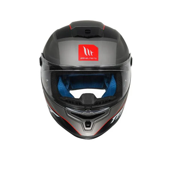 MT Helmets Hummer Axn C15 Matt Flour Red - Image 3
