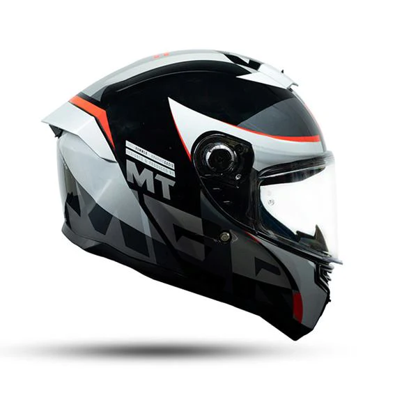 MT Helmets Hummer Oasis A1 Matt Black White Red - Image 2
