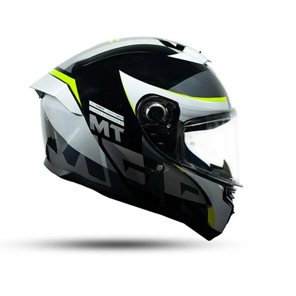 MT Helmets Hummer Oasis B3 Gloss Black Fluro Yellow - Image 2