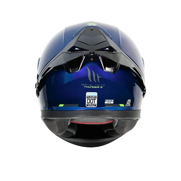 MT Helmets Thunder 3 Pro Solid Gloss Blue - Image 2