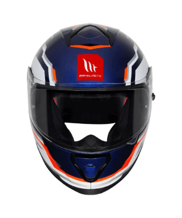 MT Helmets Thunder 3 SV Pro Blaze A7 Helmet Gloss Fluorescent Orange - Image 3