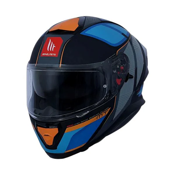 MT Helmets Thunder 3 SV Pro Nova B2 Gloss Blue Grey Orange