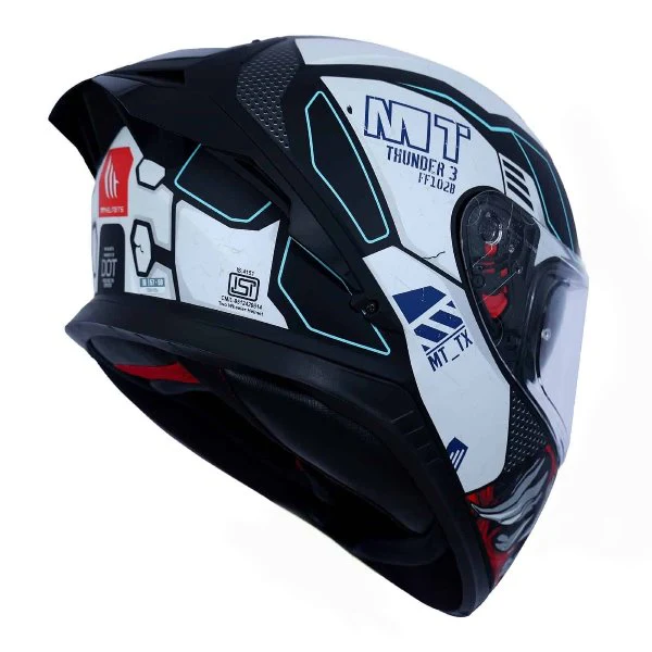 MT Helmets Thunder 3 SV Pro T-X A7 Gloss White - Image 3