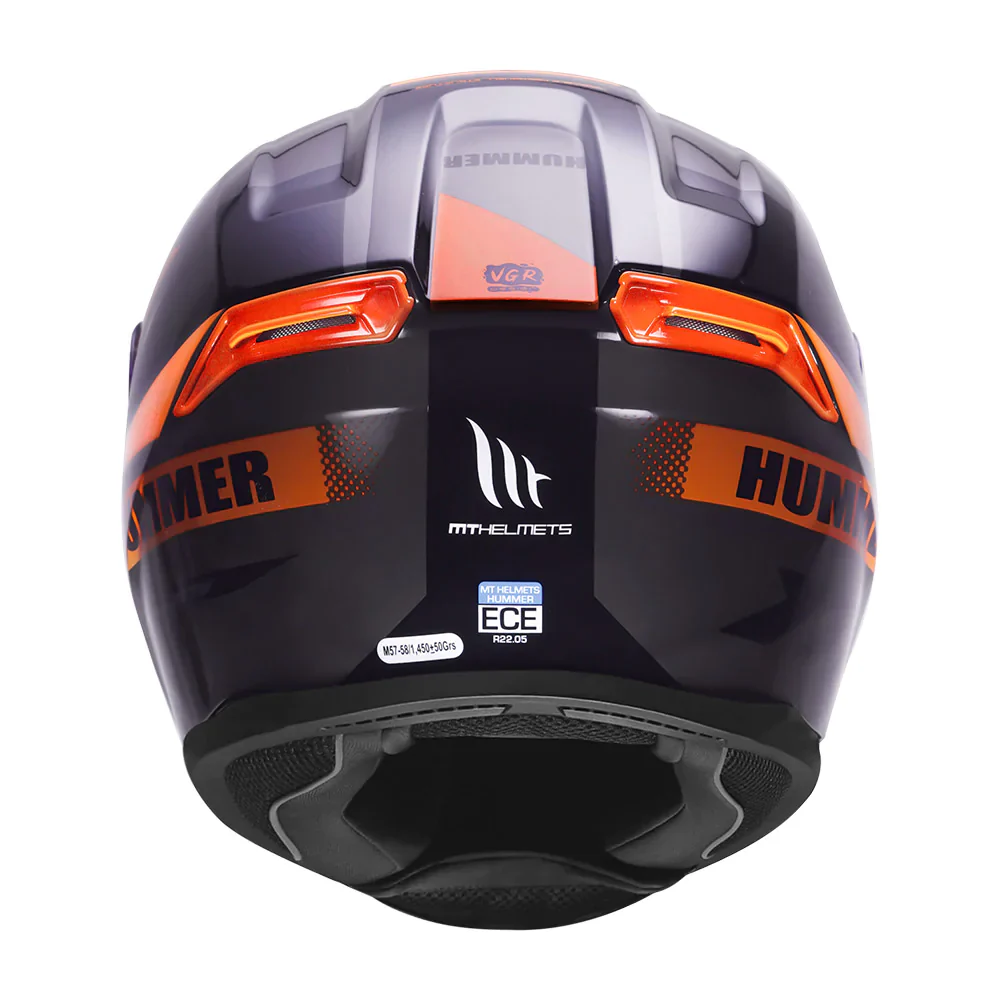 MT Hummer Quo Helmet - Glossy Red - Image 4