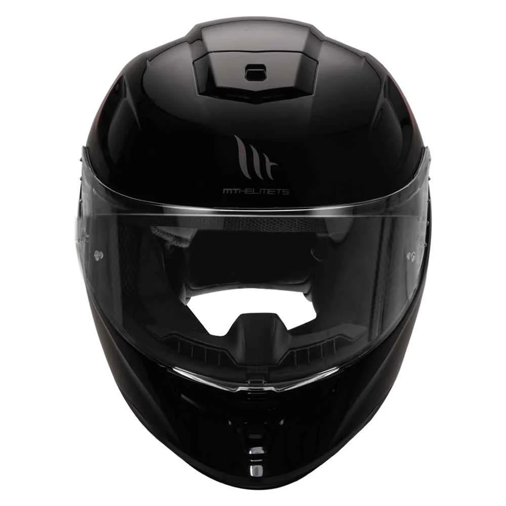 MT Hummer Solid Glossy Black Helmet - Image 3