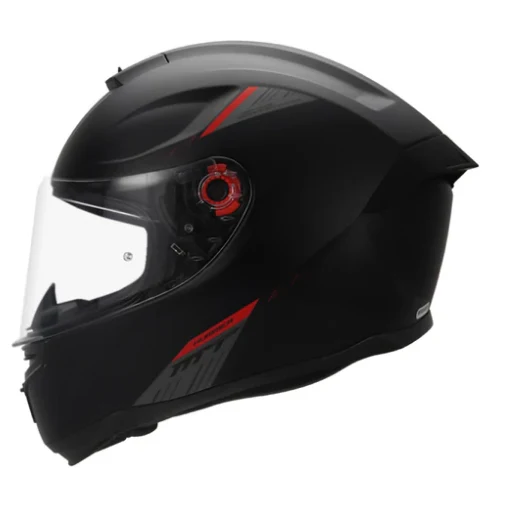 MT Hummer Solid Matt Black Helmet - Image 3